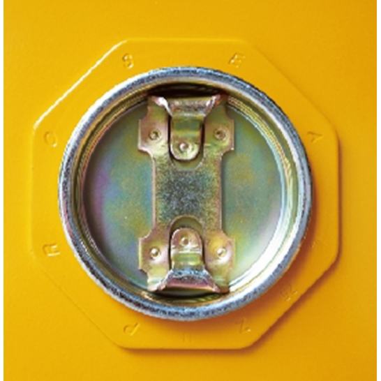 Flammable Safety Cabinet 15 Gallon / 57Ltr. 1 Door. Yellow