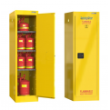 Flammable Safety Cabinet 22 Gallon / 83Ltr. 1 Door. 3 Adjustable Shelves. Yellow