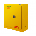 Flammable Safety Cabinet 30 Gallon / 114Ltr. 2 Doors. 2 Shelves. Yellow