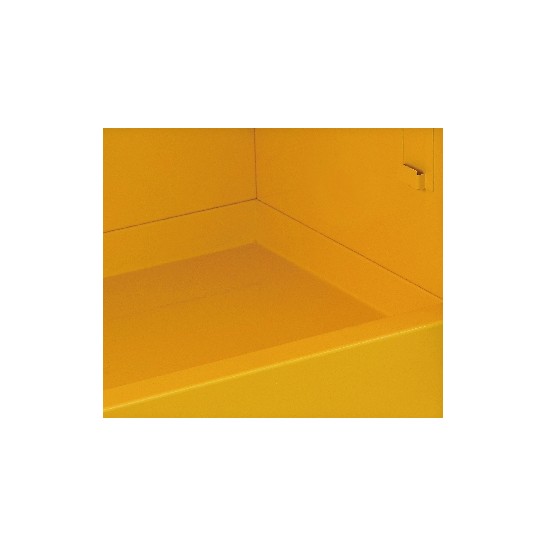 Flammable Safety Cabinet 60 Gallon / 227Ltr. 2 Doors. 2 Shelves. Yellow