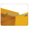 Flammable Safety Cabinet 45 Gallon / 170Ltr. 2 Doors. 2 Shelves. Yellow