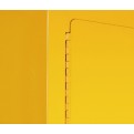 Flammable Safety Cabinet 45 Gallon / 170Ltr. 2 Doors. 2 Shelves. Yellow