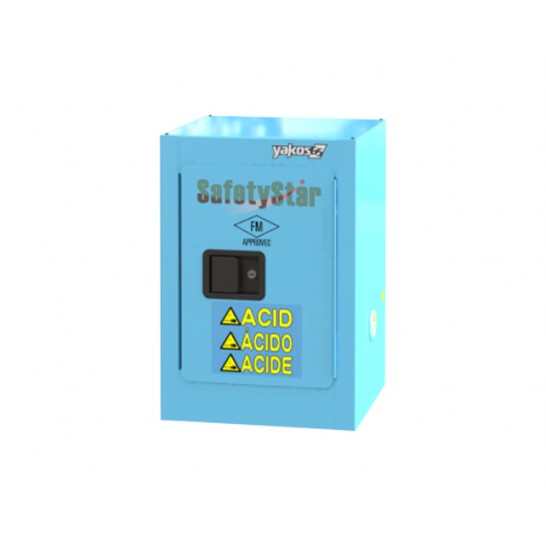 Acid / Corrosive Safety Cabinet 4 Gallon / 15Ltr. 1 Door. Blue