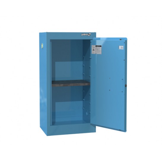 Acid / Corrosive Safety Cabinet 15 Gallon / 57Ltr. 1 Door. Blue