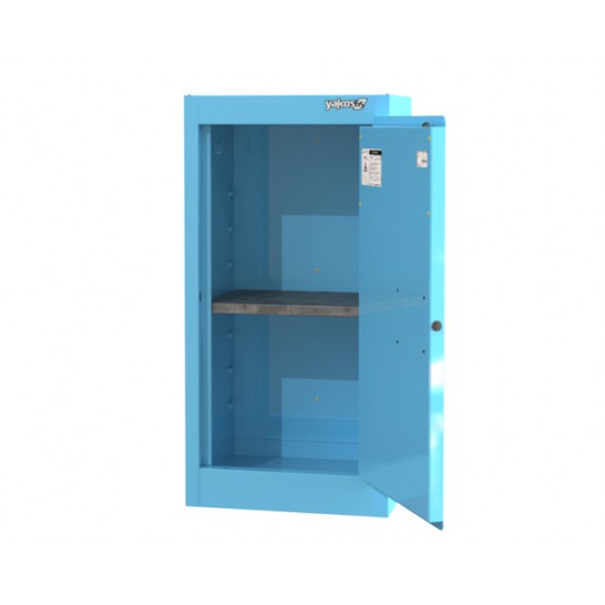 Acid / Corrosive Safety Cabinet 15 Gallon / 57Ltr. 1 Door. Blue