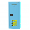 Acid / Corrosive Safety Cabinet 22 Gallon / 83Ltr. 1 Door. 3 Adjustable Shelves. Blue