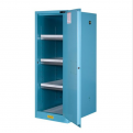 Acid / Corrosive Safety Cabinet 54 Gallon / 204Ltr. 1 Door. 3 Adjustable Shelves. Blue
