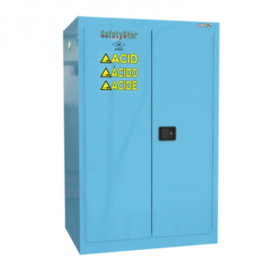 Acid / Corrosive Safety Cabinet 90 Gallon / 340Ltr. 2 Doors. 2 Shelves. Blue