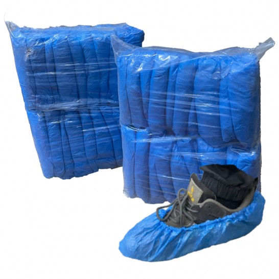 Disposable Shoe Cover Blue CPE 100pcs/packet