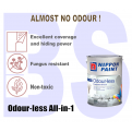 Nippon Paint Odourless All-in-1 Interior Wall Paint 1L. Free Paint Accessories Set.