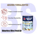 Nippon Paint Odourless Ultra Fresh Air Interior Wall Paint 5L. Free Paint Accessories Set.