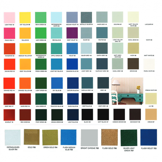 Nippon Pylox Spray Paint 400cc. Solid & Metallic Colours