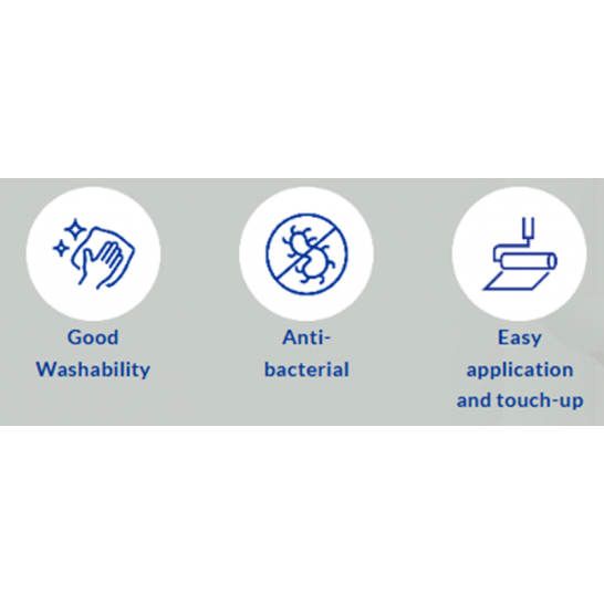 Nippon Easy Wash & Clean Interior Wall Paint. Matt Finish. 5L. Free Paint Accessories Set.