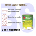 Nippon 3-in-1 Medifresh Interior Wall Paint 5L. Anti-Bacterial Protection. Free Paint Accessories Set.