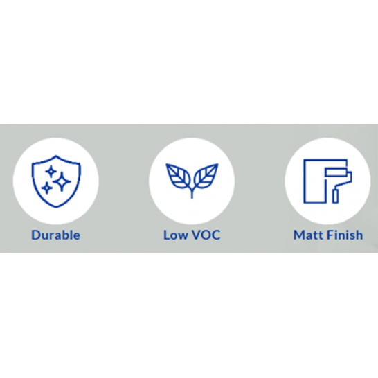 Nippon Vinilex 5000 Interior Wall Paint 1L. Matt Finish. Free Paint Accessories Set.