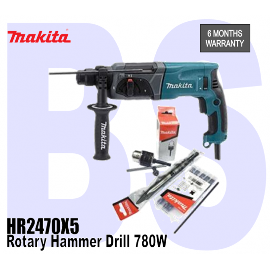 MAKITA Combination Hammer. Rotary Hammer Drill. 24mm. 780W.