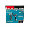 MAKITA CLX224SAX1 Cordless Combo Kit. Includes 1unit Cordless Driver Drill DF333DZ, 1unit Cordless Impact Driver Drill TD111Z