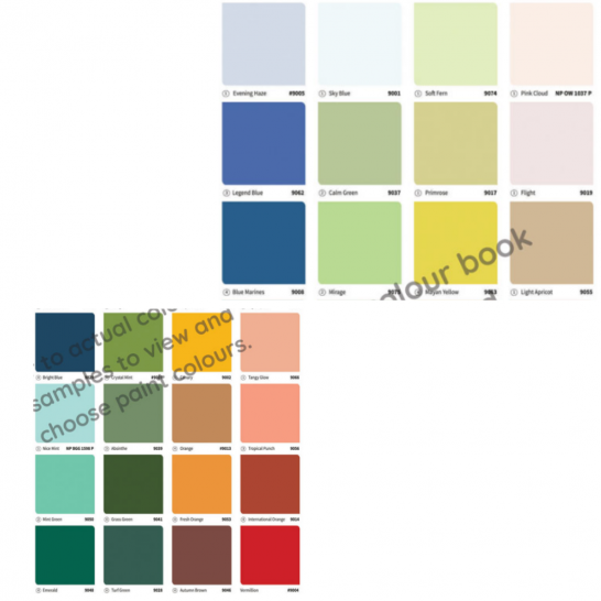 Nippon Aqua Bodelac Water-Based Enamel Paint. For Wood & Metal. Free Paint Accessories Set