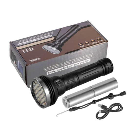 LED Rechargeable SearchLight 1600 - 9000 lumen comes with strap. Portable & Handy