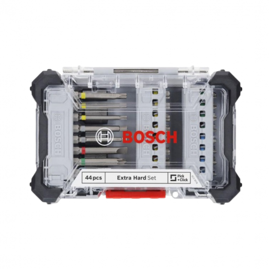 BOSCH 44pcs Pick & Click Extra Hard Screwdriver Bit Set 2607017734