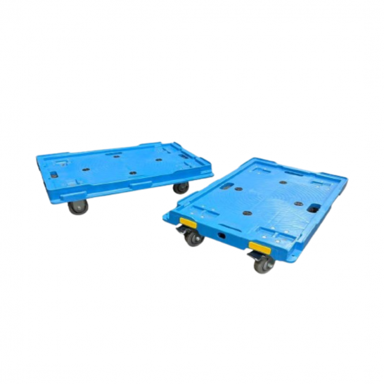 Plastic Turtle Trolley 300kg capacity. 4inch TPR Castor Wheels. 735mm x 490mm x 165mm