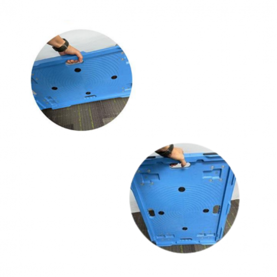 Plastic Turtle Trolley 300kg capacity. 4inch TPR Castor Wheels. 735mm x 490mm x 165mm