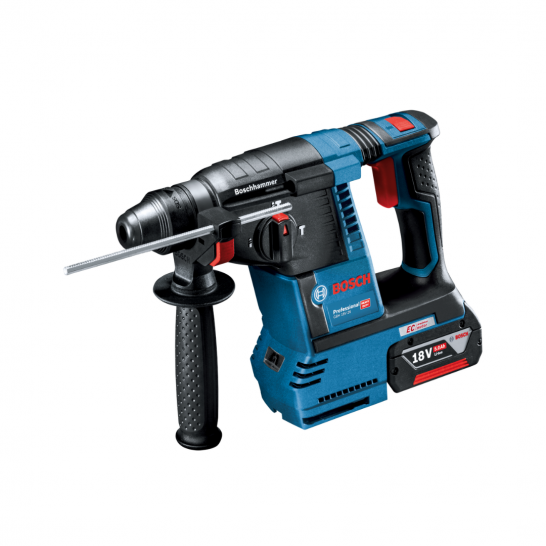 BOSCH GBH 18V-26 with GDE 18V-16 Cordless Rotary Hammer Sds-Plus with Dust Extractor System.