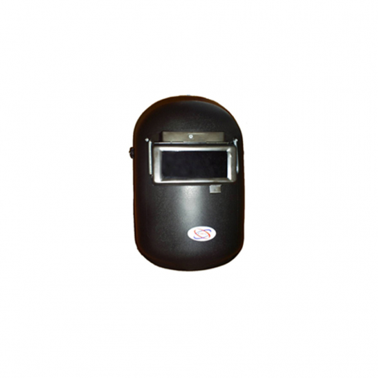 Ratchet Type Welding Head Shield. Black. Big Glass.