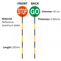 Stop & Go Safety Signage with Handle
