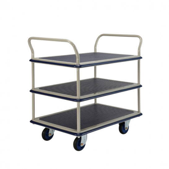 NF Series NF-305 Trolley 300 kg - Metal / Steel Triple Deck Dual-handle type