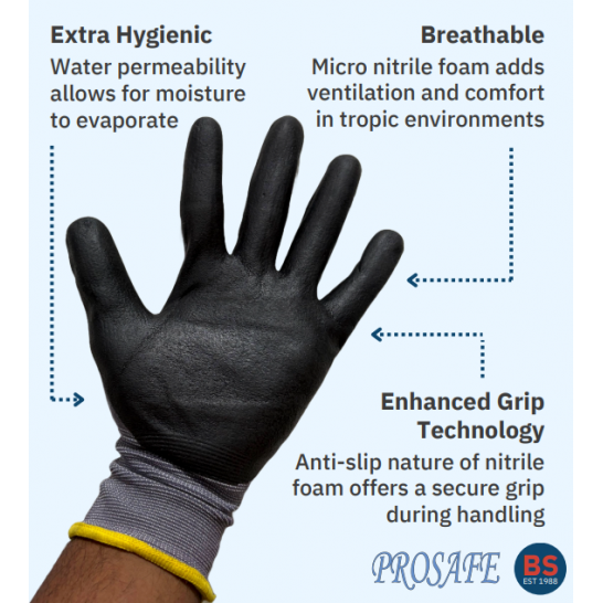 PROSAFE FLEXI-27 NBR Foam Coated Glove