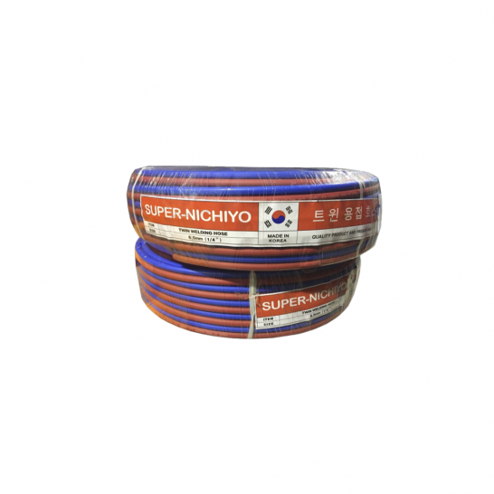 Welding Twin Hose. PVC. Red/Blue. 1/4" x 30M, 50M, 90M, 80M