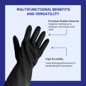PROSAFE H/D Black Industrial Rubber Glove- per pair. 12inch (300mm).