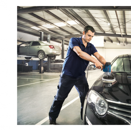 BOSCH GPO 950 PRO Vertical Car Polisher. 950W Power With Light Weight