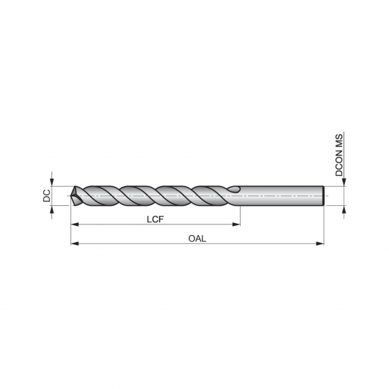 DORMER A777 HSS-E (8% HSCO Cobalt) DIN 338 Straight Shank Jobber Drill Bit
