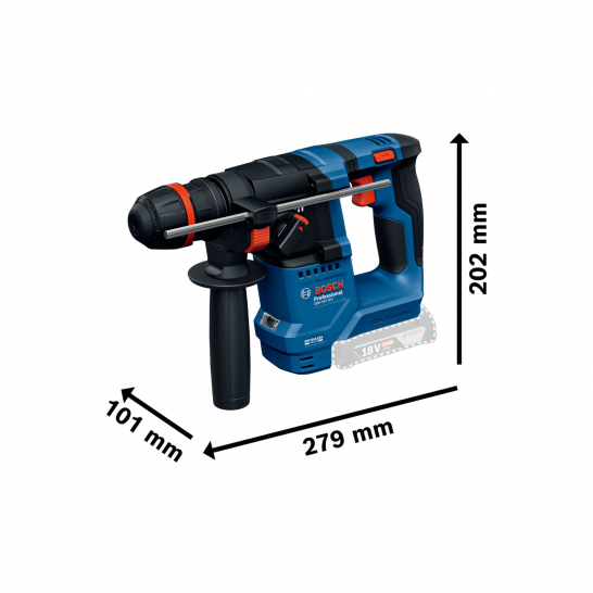 BOSCH GBH 18V-18X Professional Cordless Rotary Hammer Drill Comes With One Chuck and Kickback Control
