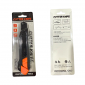 ELEPHANT Heavy Duty Pen Knife with lock. 18mm Utility Knife. Sharp black blade. With hole for tool lanyard attachment