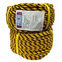 PROLOK Polyethylene Tiger Rope. Yellow Black. 6mm to 16mm. General Purpose Rope. DIY. Industrial packing. Marine. Transport.