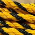PROLOK Polyethylene Tiger Rope. Yellow Black. 6mm to 16mm. General Purpose Rope. DIY. Industrial packing. Marine. Transport.