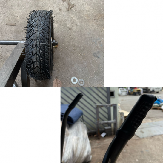 Double Cylinder Trolley comes with 10" Air Wheel
