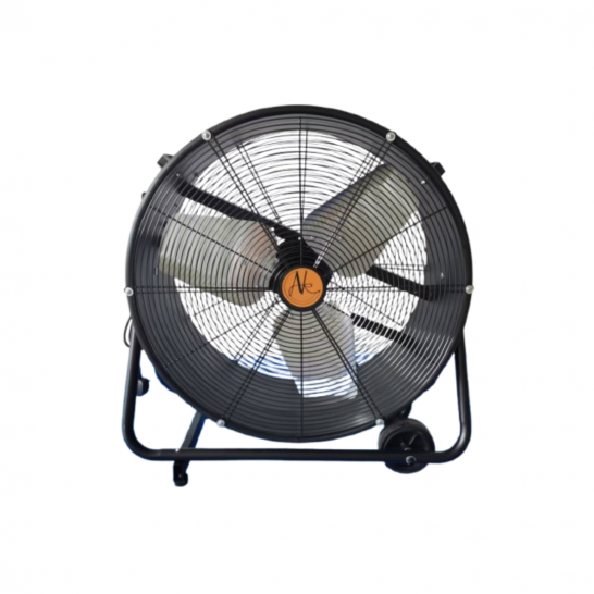 AIRKING 24" 230V High Velocity Drum Air Circulator Fan C/W Wheels. Drum Fan