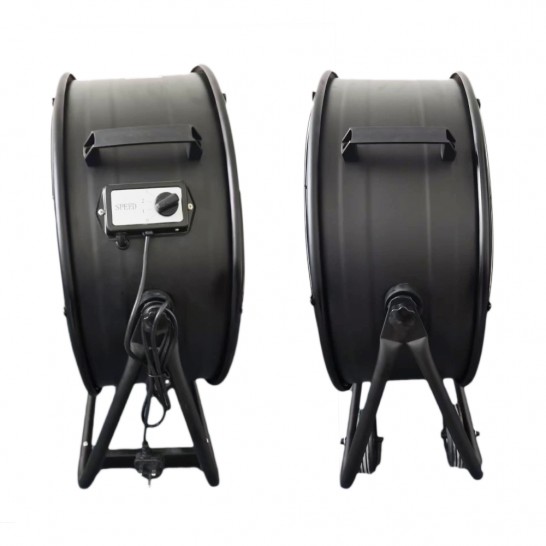 AIRKING 24" 110V High Velocity Drum Air Circulator Fan C/W Wheels. Drum Fan