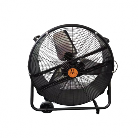 AIRKING 24" 110V High Velocity Drum Air Circulator Fan C/W Wheels. Drum Fan