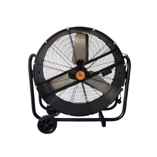 AIRKING 30" 220V High Velocity Drum Air Circulator Fan C/W Wheels. Drum Fan