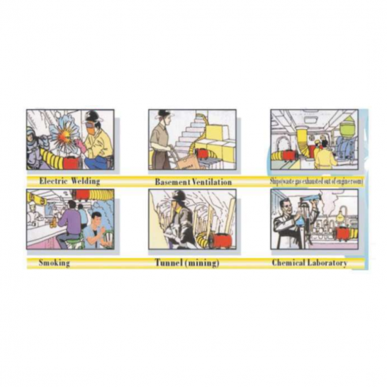 AIRKING Flexible Duct Hose For Ventilator Blower Diameter 8" to 36". Length option 5M or 10M. Orange Ducting Hose