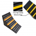 Rubber Wheel Chock Yellow Black