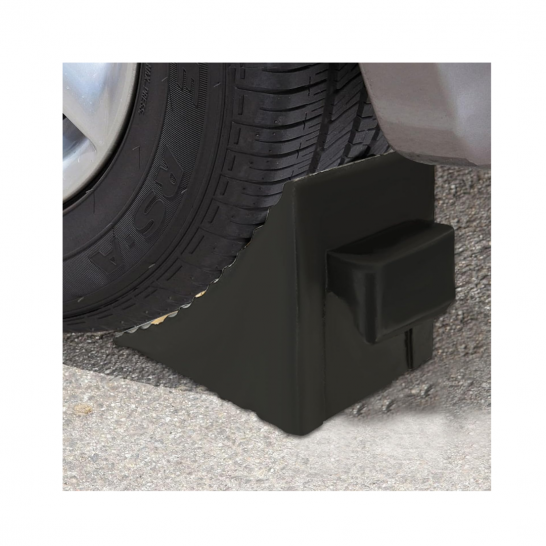 Rubber Wheel Chock Yellow Black