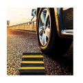 Rubber Wheel Chock Yellow Black