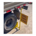 PVC Wheel Chock With Steel Handle | Wheel Chock