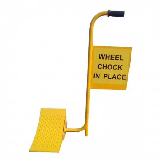 PVC Wheel Chock With Steel Handle | Wheel Chock